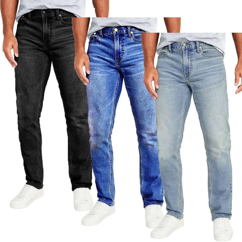 Men's 3-Pack Flex Stretch Slim Straight Jeans