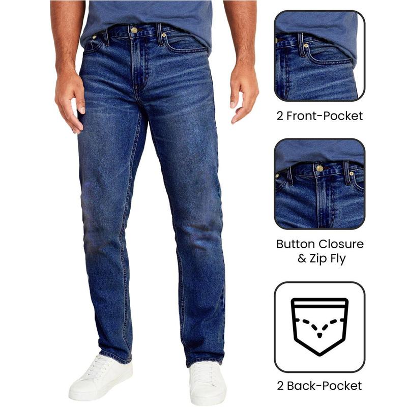 Men's 3-Pack Flex Stretch Slim Straight Jeans