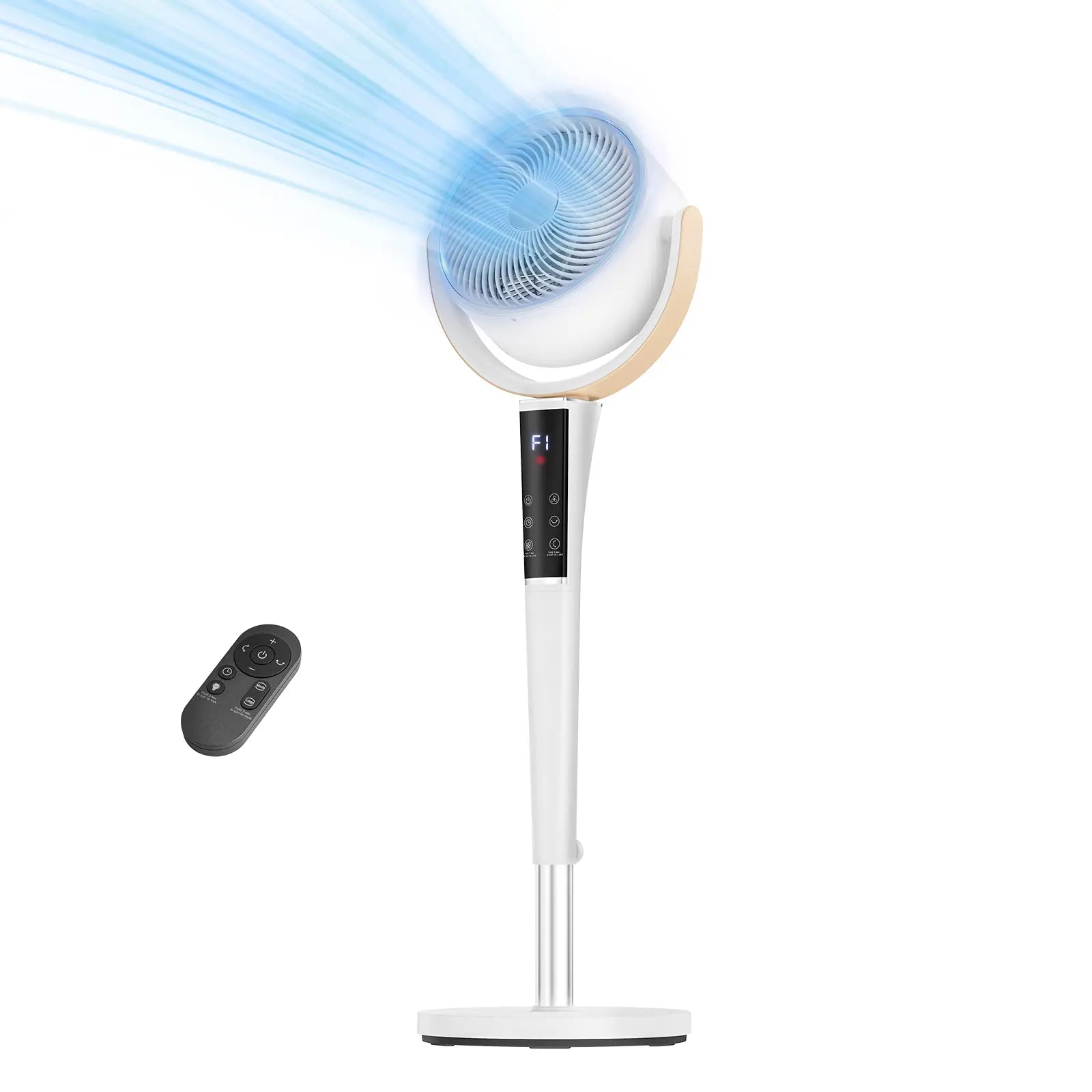 Quiet DC Pedestal Fan – 120° Oscillation