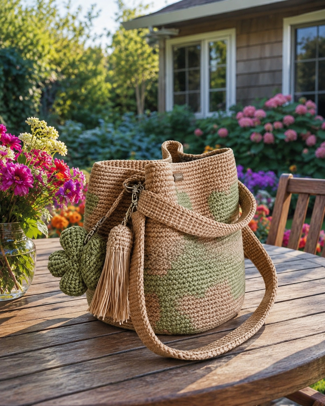 Crochet Flower Bag