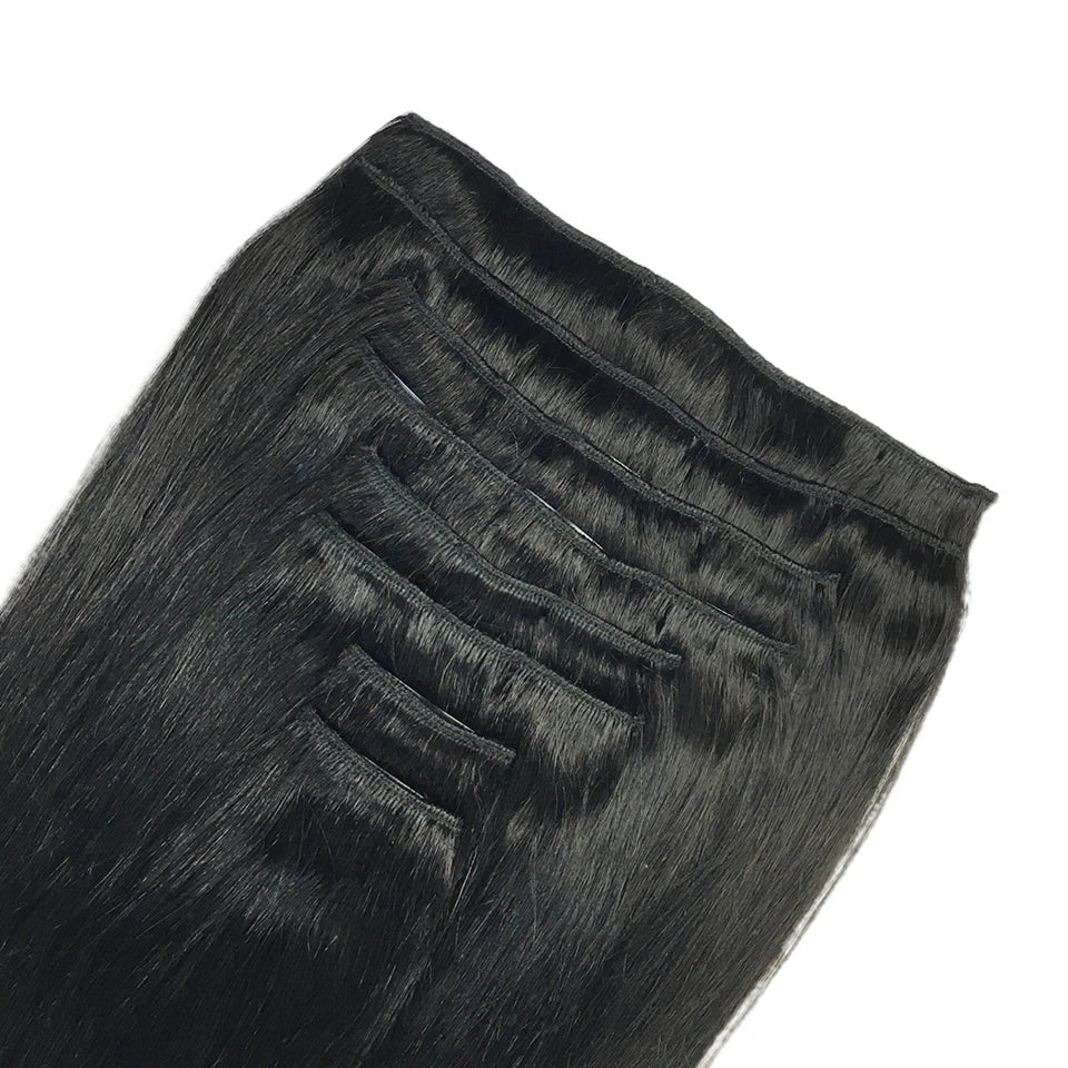 Human Hair Clip Extensions