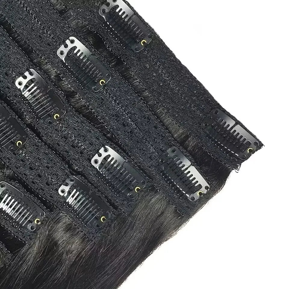Human Hair Clip Extensions