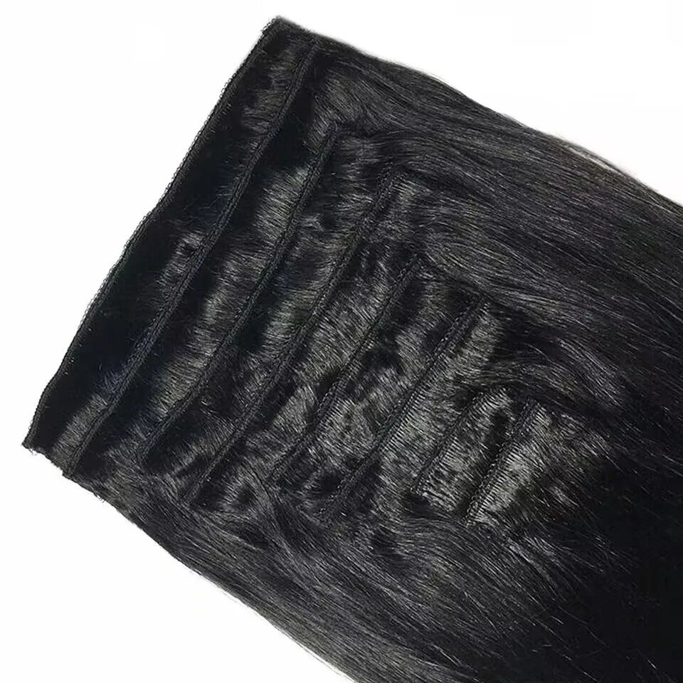 Human Hair Clip Extensions