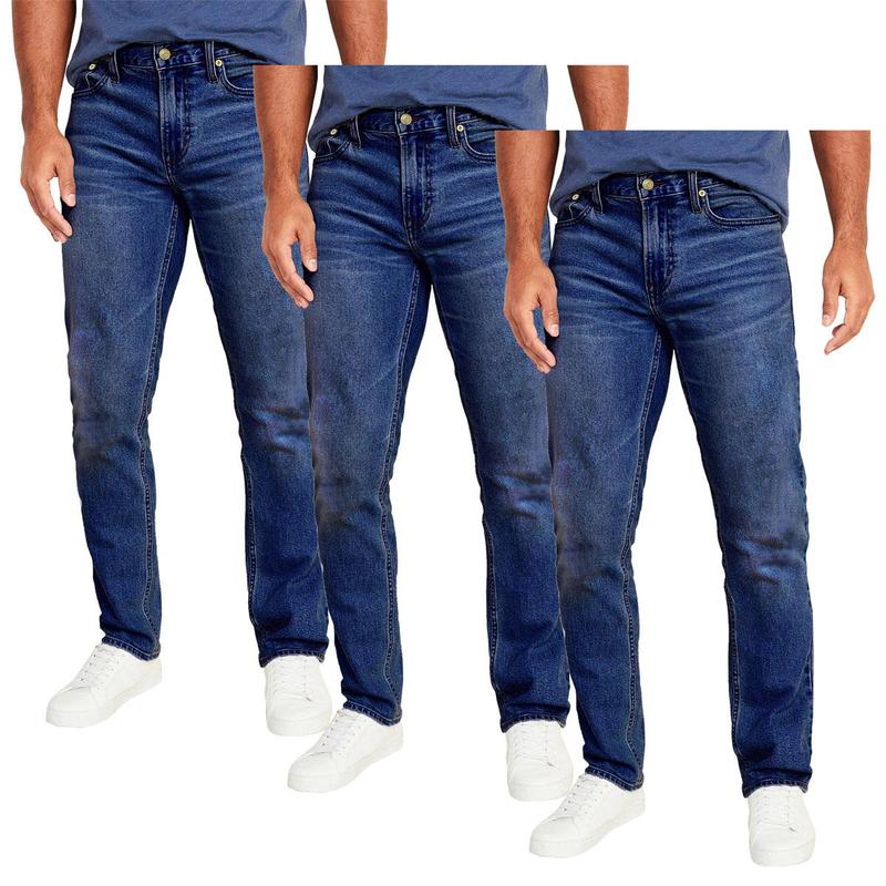 Men's 3-Pack Flex Stretch Slim Straight Jeans
