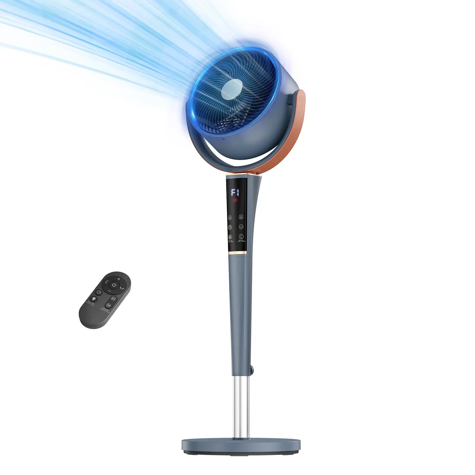 Quiet DC Pedestal Fan – 120° Oscillation